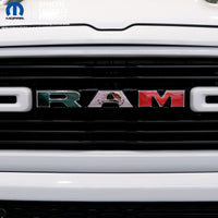 RAM Grill Emblem Overlay Decals WAVING MEXICAN FLAG Fits 2009-2026 1500-5500 - Tiny Wrapz