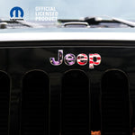 Jeep Emblem Overlay Decals -  Wrangler JK Hood Emblem - American Flag - Tiny Wrapz