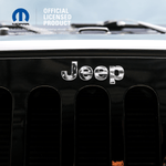Jeep Emblem Overlay Decals - Grayscale American Flag - Tiny Wrapz