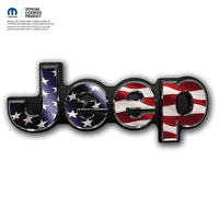 Jeep Emblem Overlay Decals - American Flag - Tiny Wrapz