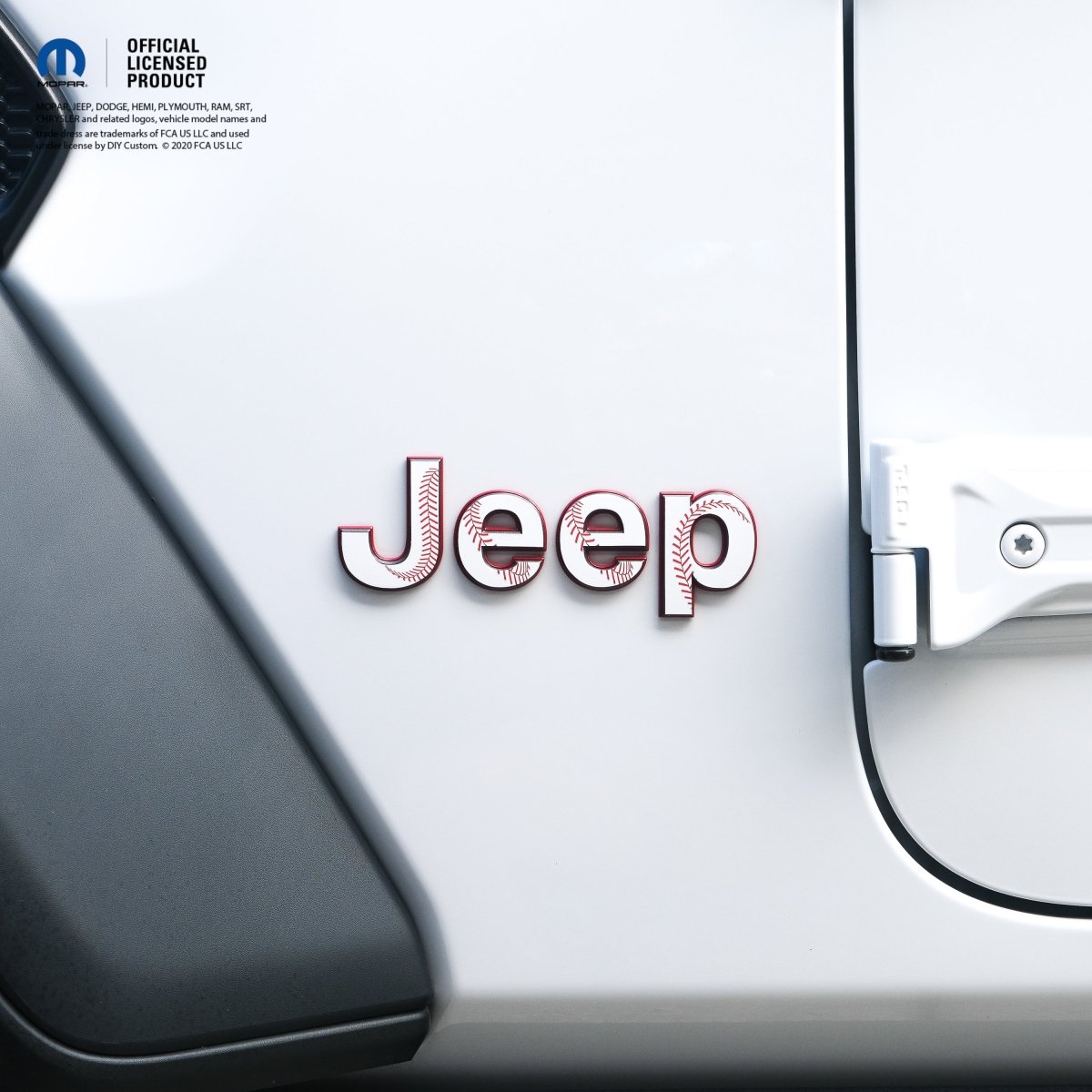 Jeep Emblem Overlay Decals - Baseball - Tiny Wrapz