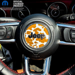 Jeep Wrangler JK Steering Wheel Circle Brown Cow Vinyl Decal Sticker 2007-2017 - Tiny Wrapz