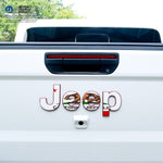 Jeep Emblem Overlay Decals - California Flag - Tiny Wrapz