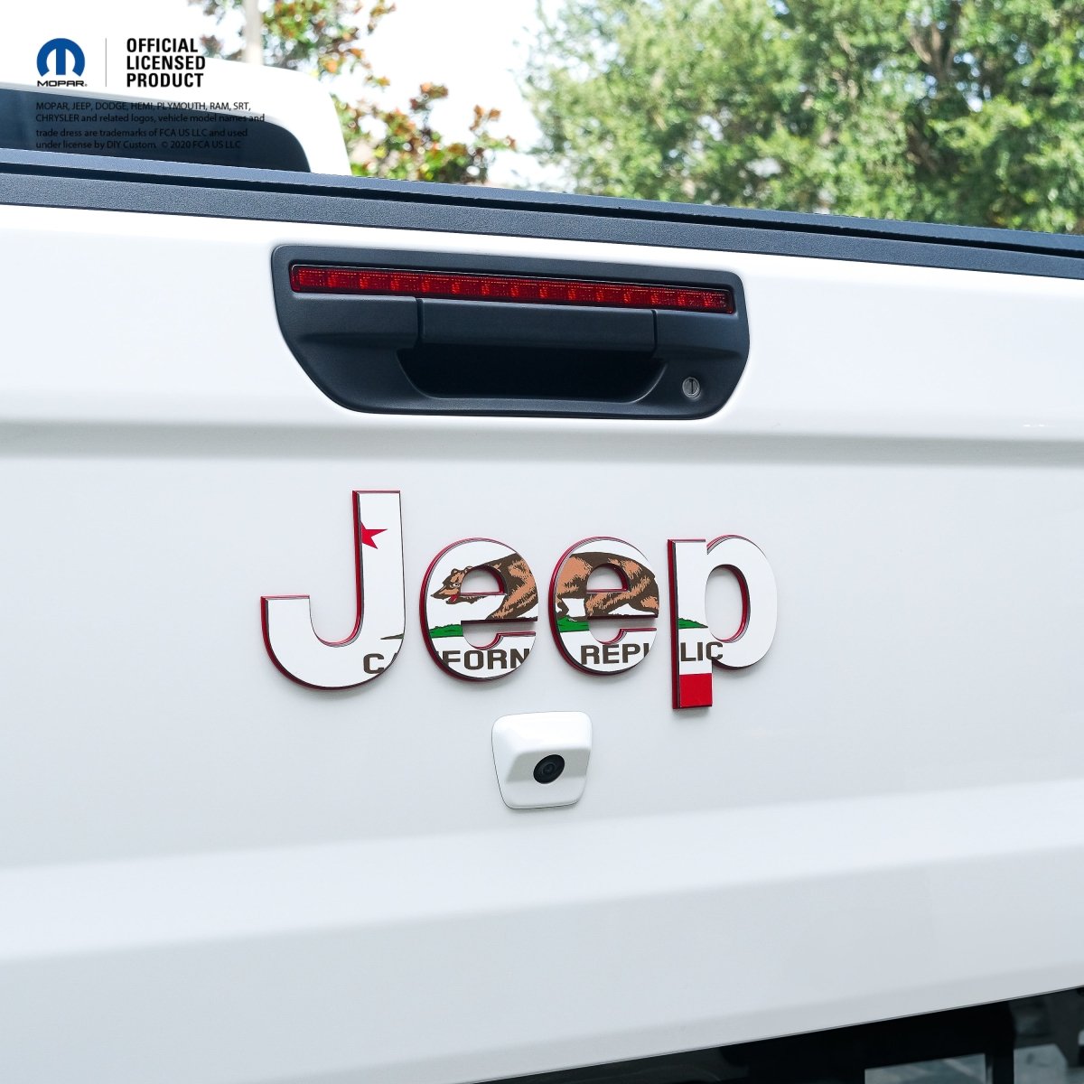 Jeep Emblem Overlay Decals - California Flag - Tiny Wrapz