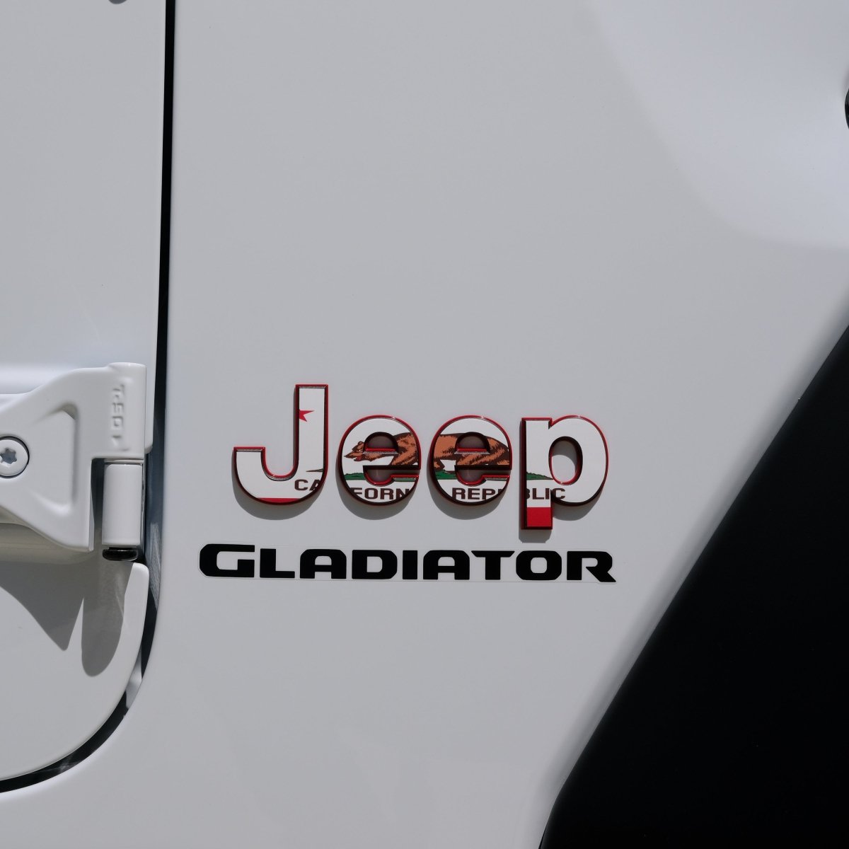Jeep Emblem Overlay Decals - California Flag - Tiny Wrapz