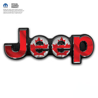 Jeep Emblem Overlay Decals - Canadian Flag - Tiny Wrapz