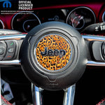 Jeep Wrangler JL Gladiator Steering Wheel Circle Leopard Vinyl Decal Sticker - Tiny Wrapz