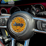 Jeep Wrangler JL Gladiator Steering Wheel Circle Leopard Vinyl Decal Sticker - Tiny Wrapz