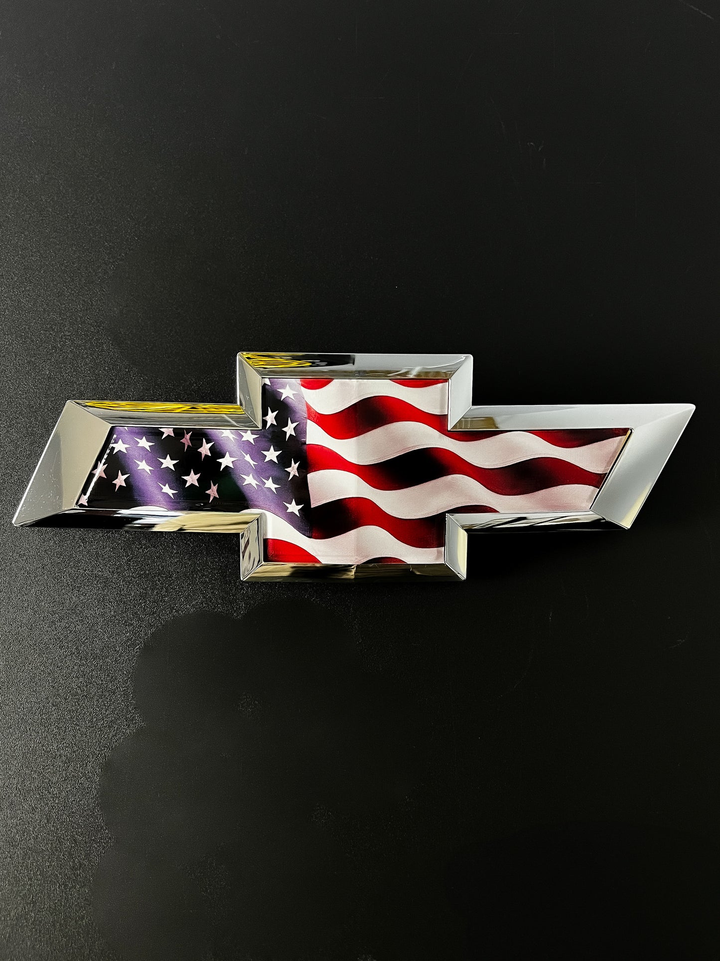 American Flag Grill Emblem Overlay Premium Vinyl Decal Fits 2014-2019 Chevrolet Silverado