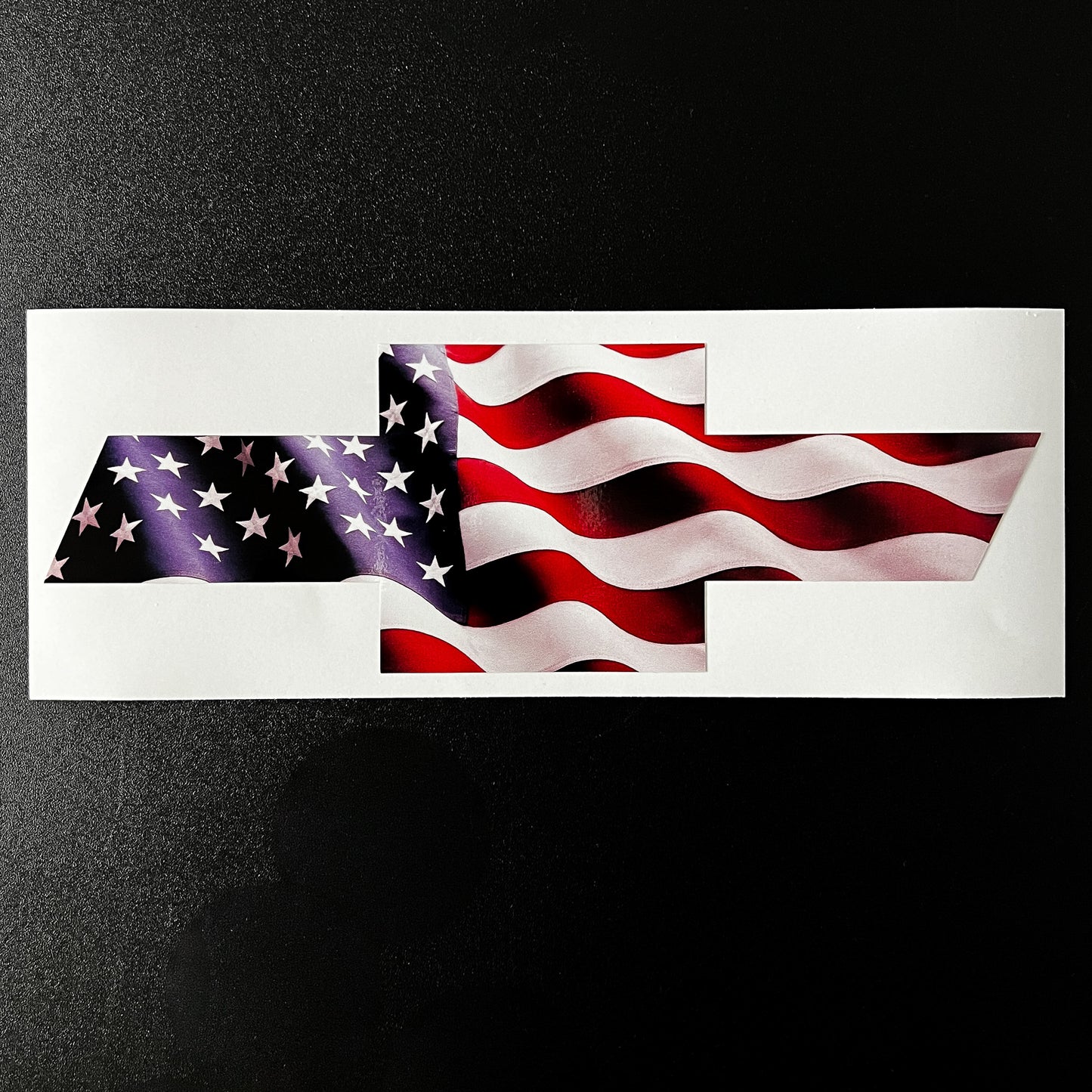 American Flag Grill Emblem Overlay Premium Vinyl Decal Fits 2014-2019 Chevrolet Silverado