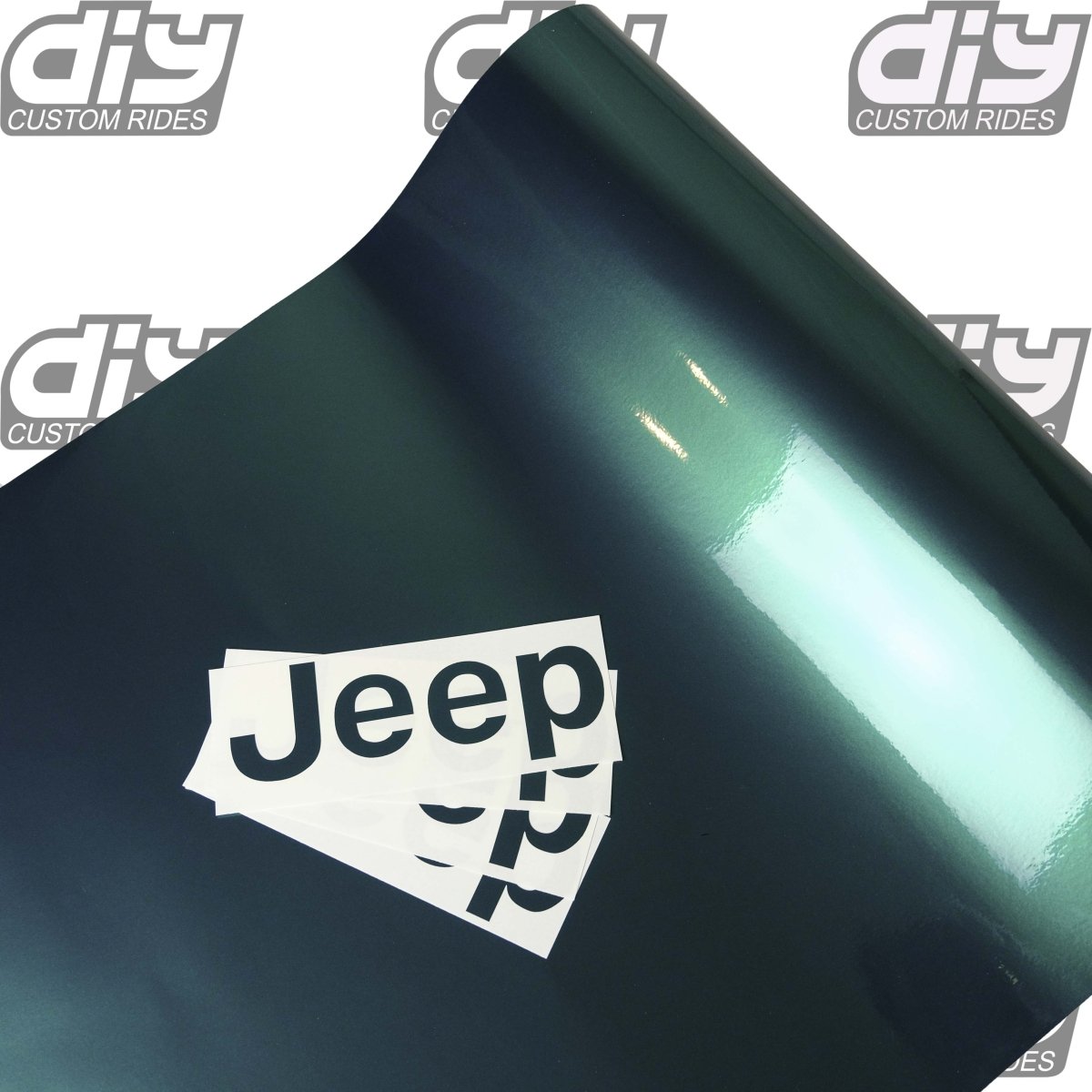 Jeep Emblem Overlay Decals SOLID Colors