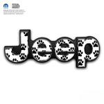 Jeep Emblem Overlay Decals - Dog Paws - Tiny Wrapz