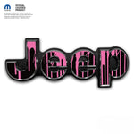Jeep Emblem Overlay Decals - Dripping Pink - Tiny Wrapz