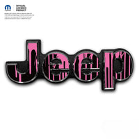 Jeep Emblem Overlay Decals - Dripping Pink - Tiny Wrapz