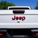 Jeep Emblem Overlay Decals - Dripping Red