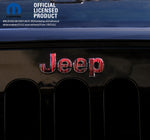 Jeep Emblem Overlay Decals - Dripping Red