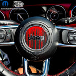 Jeep Wrangler JK Steering Wheel Circle Dripping Red Vinyl Decal Sticker 2007-2017 - Tiny Wrapz