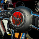 Jeep Wrangler JK Steering Wheel Circle Dripping Red Vinyl Decal Sticker 2007-2017 - Tiny Wrapz