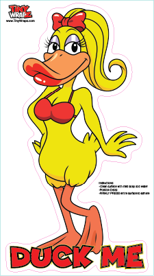 Duck Me Sticker Decal