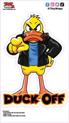 Duck OFF Sticker Decal