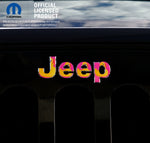 Jeep Emblem Overlay Decals - Ducks On Pink