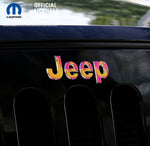 Jeep Emblem Overlay Decals - Ducks On Pink