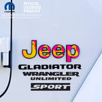Jeep Emblem Overlay Decals - Ducks On Pink