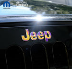 Jeep Emblem Overlay Decals - Ducks On Purple
