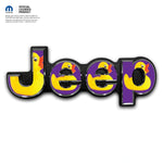 Jeep Emblem Overlay Decals - Ducks On Purple