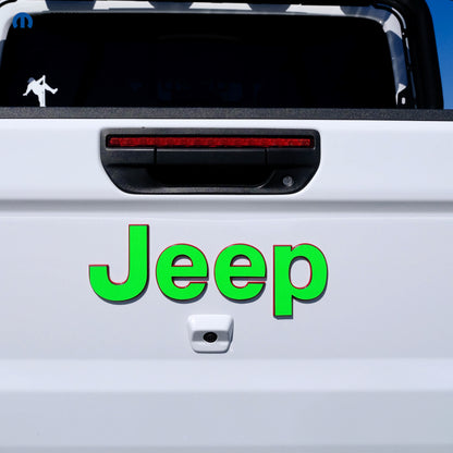 Jeep Emblem Overlay Decals Fluorescent Colors