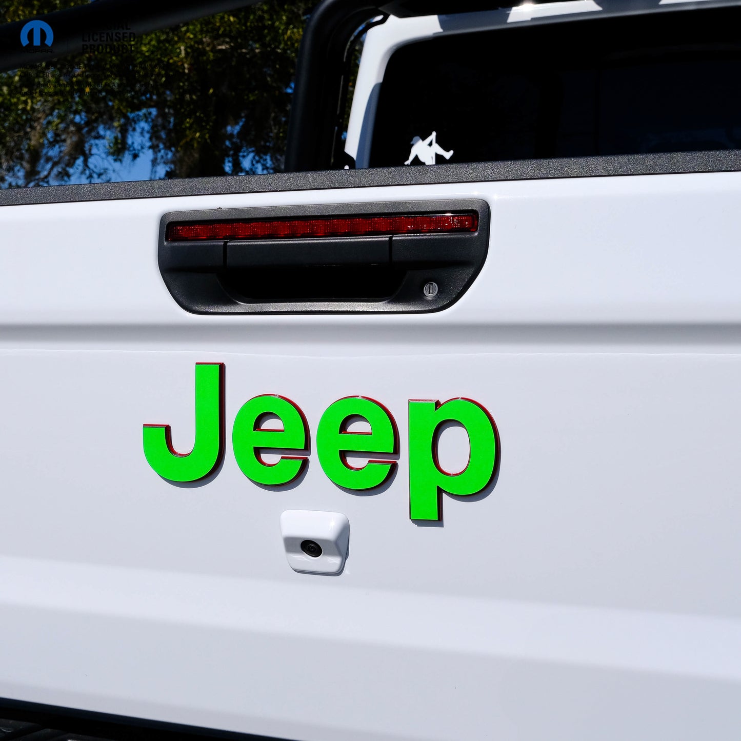 Jeep Emblem Overlay Decals Fluorescent Colors