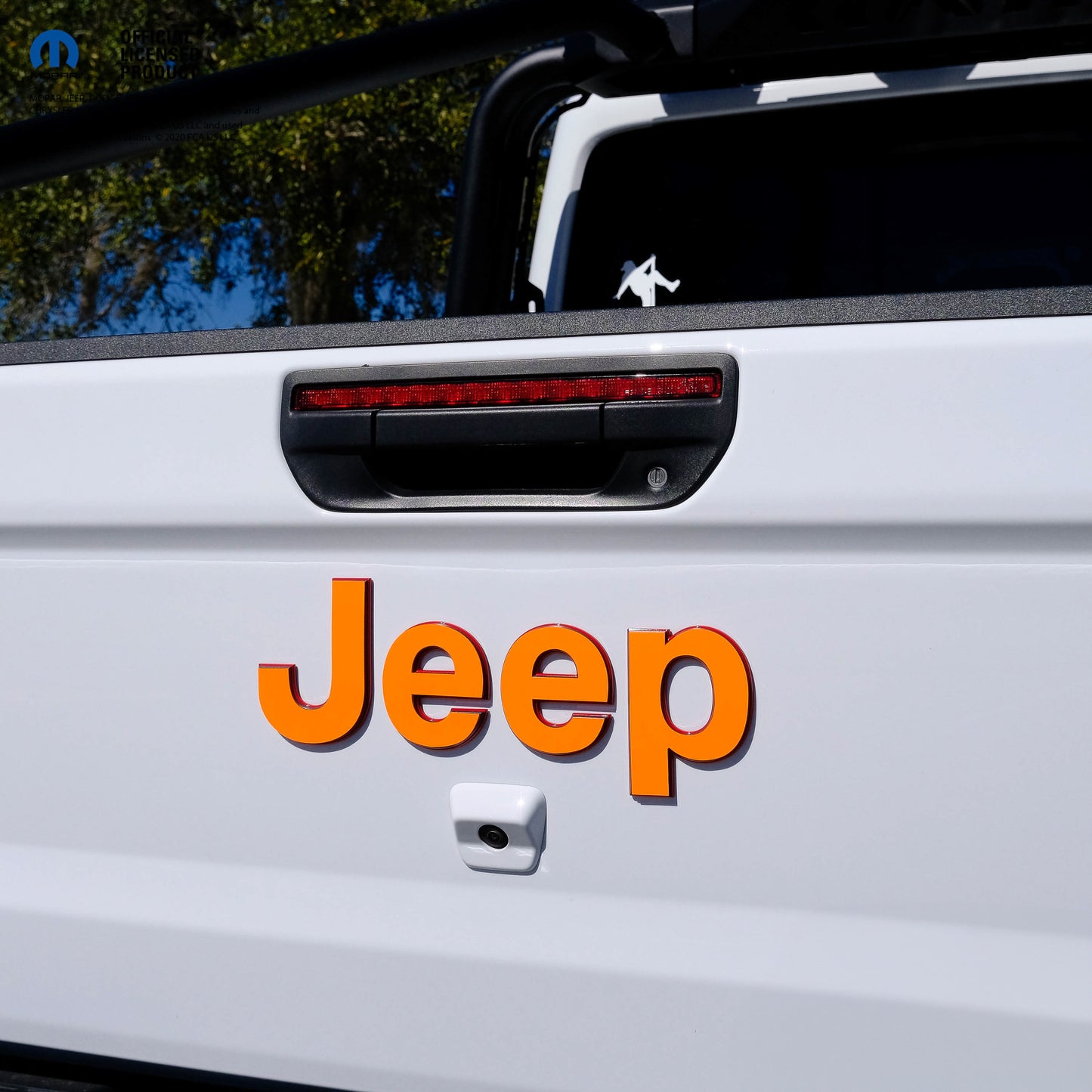 Jeep Emblem Overlay Decals Fluorescent Colors