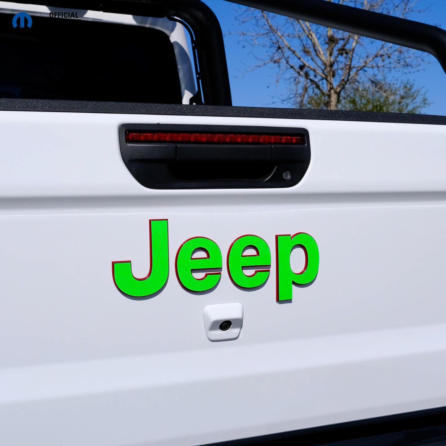 Jeep Emblem Overlay Decals Fluorescent Colors