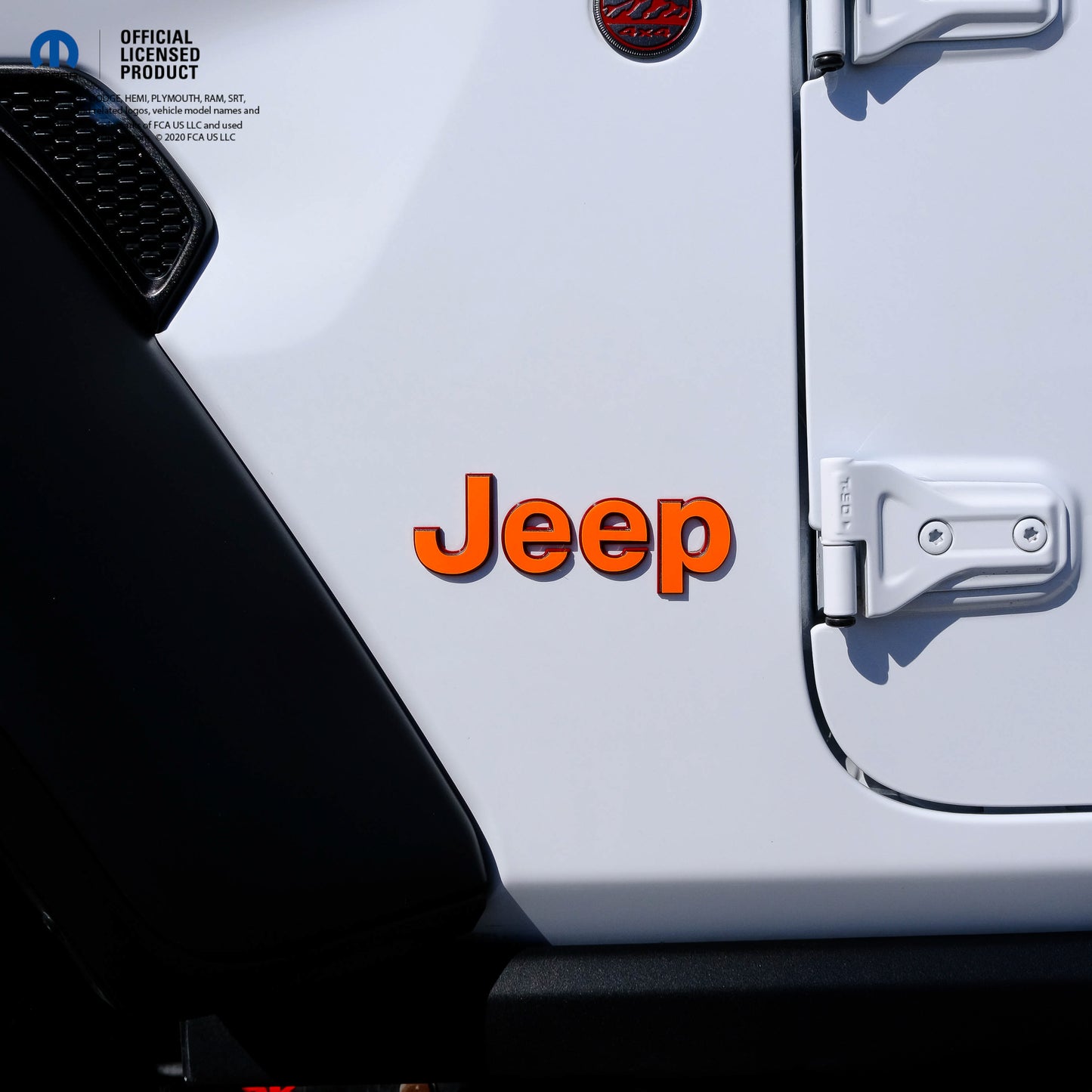 Jeep Emblem Overlay Decals Fluorescent Colors