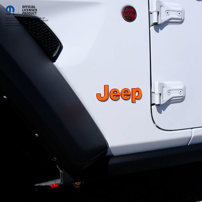 Jeep Emblem Overlay Decals Fluorescent Colors