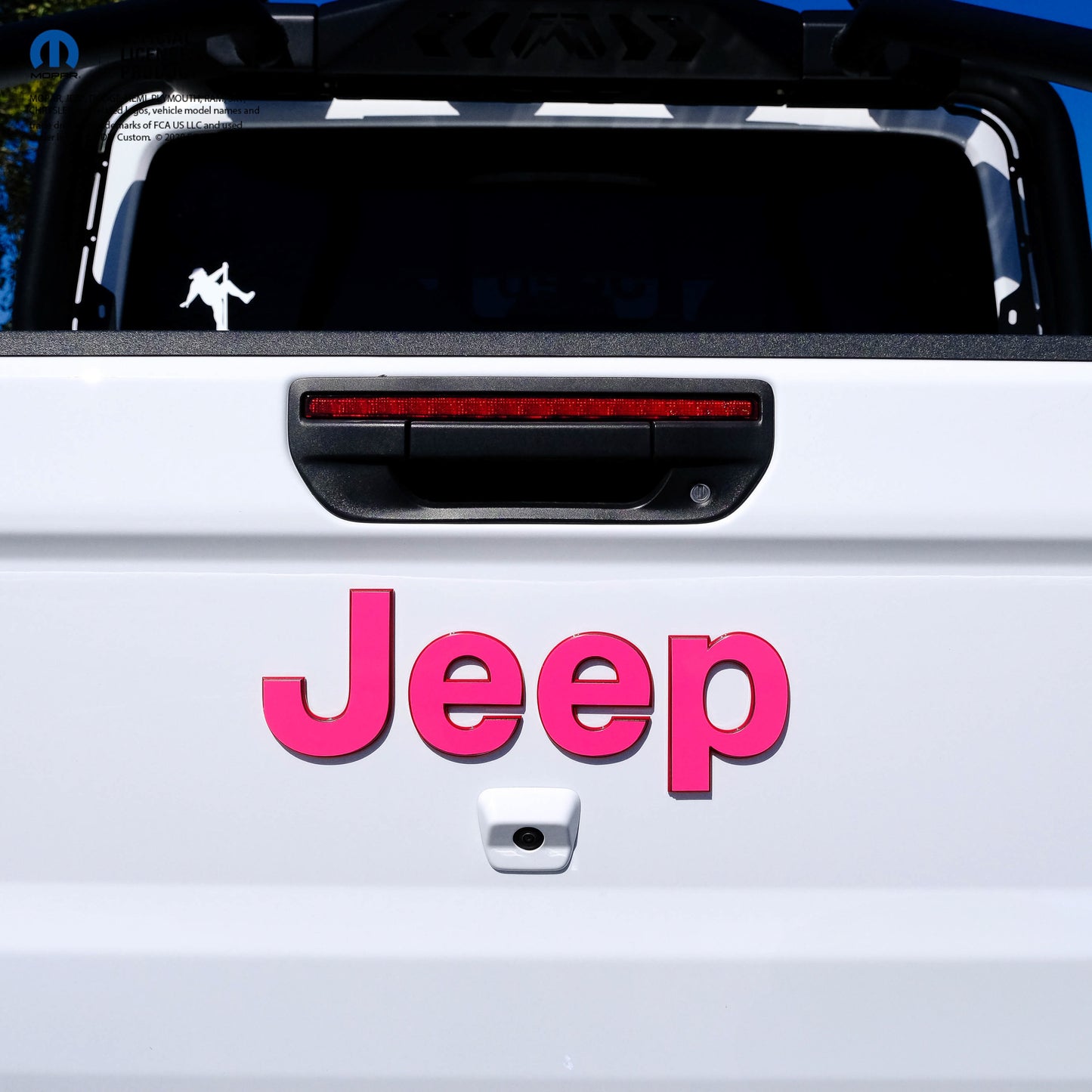 Jeep Emblem Overlay Decals Fluorescent Colors