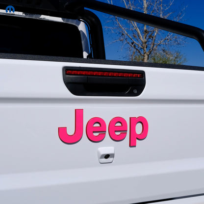 Jeep Emblem Overlay Decals Fluorescent Colors