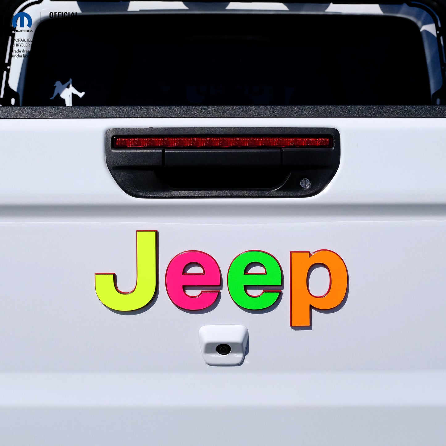 Jeep Emblem Overlay Decals Fluorescent Colors