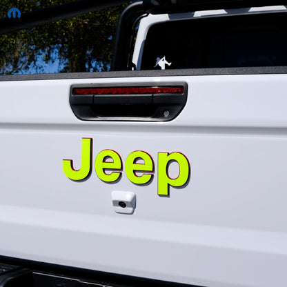 Jeep Emblem Overlay Decals Fluorescent Colors