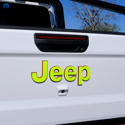 Jeep Emblem Overlay Decals Fluorescent Colors