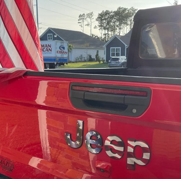 Jeep Emblem Overlay Decals - American Flag