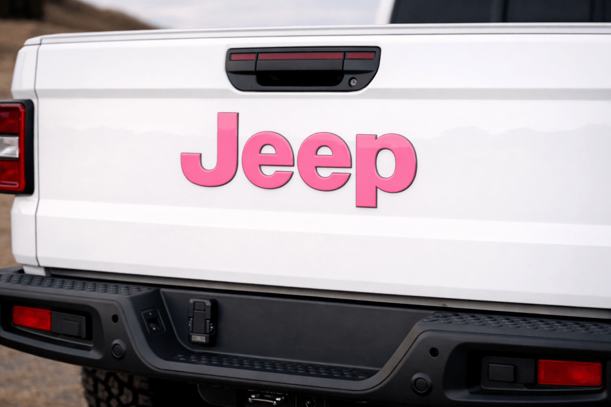 Jeep Emblem Overlay Decals All PINK - Tiny Wrapz