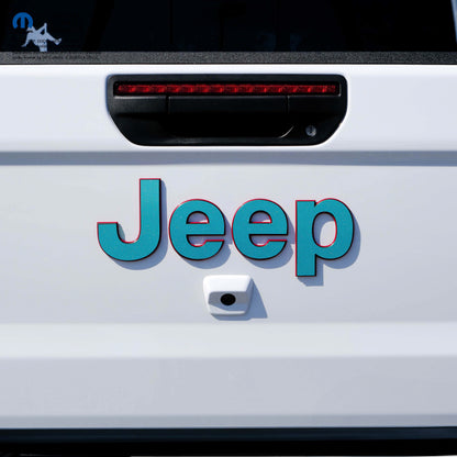 Jeep Emblem Overlay Decals Glitter