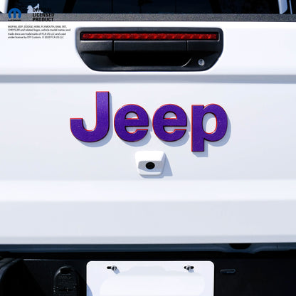 Jeep Emblem Overlay Decals Glitter