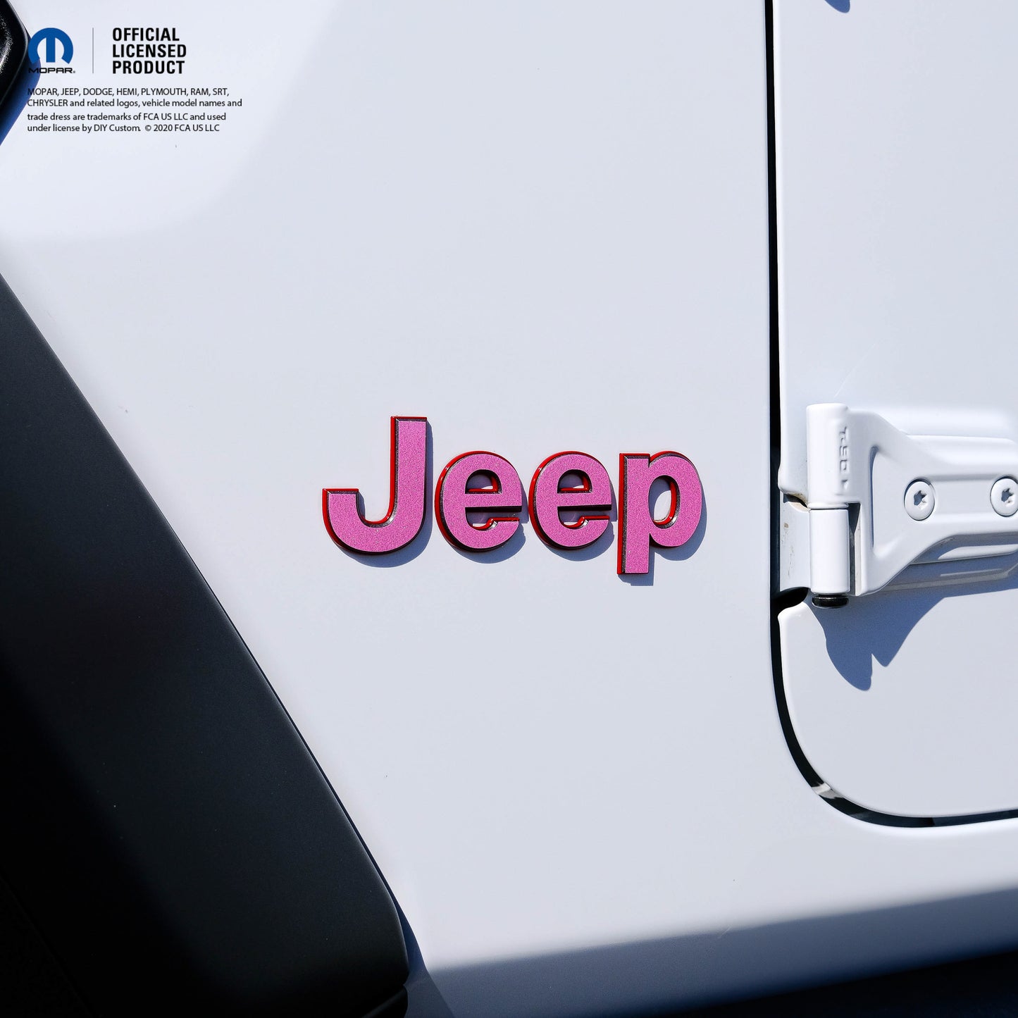 Jeep Emblem Overlay Decals Glitter