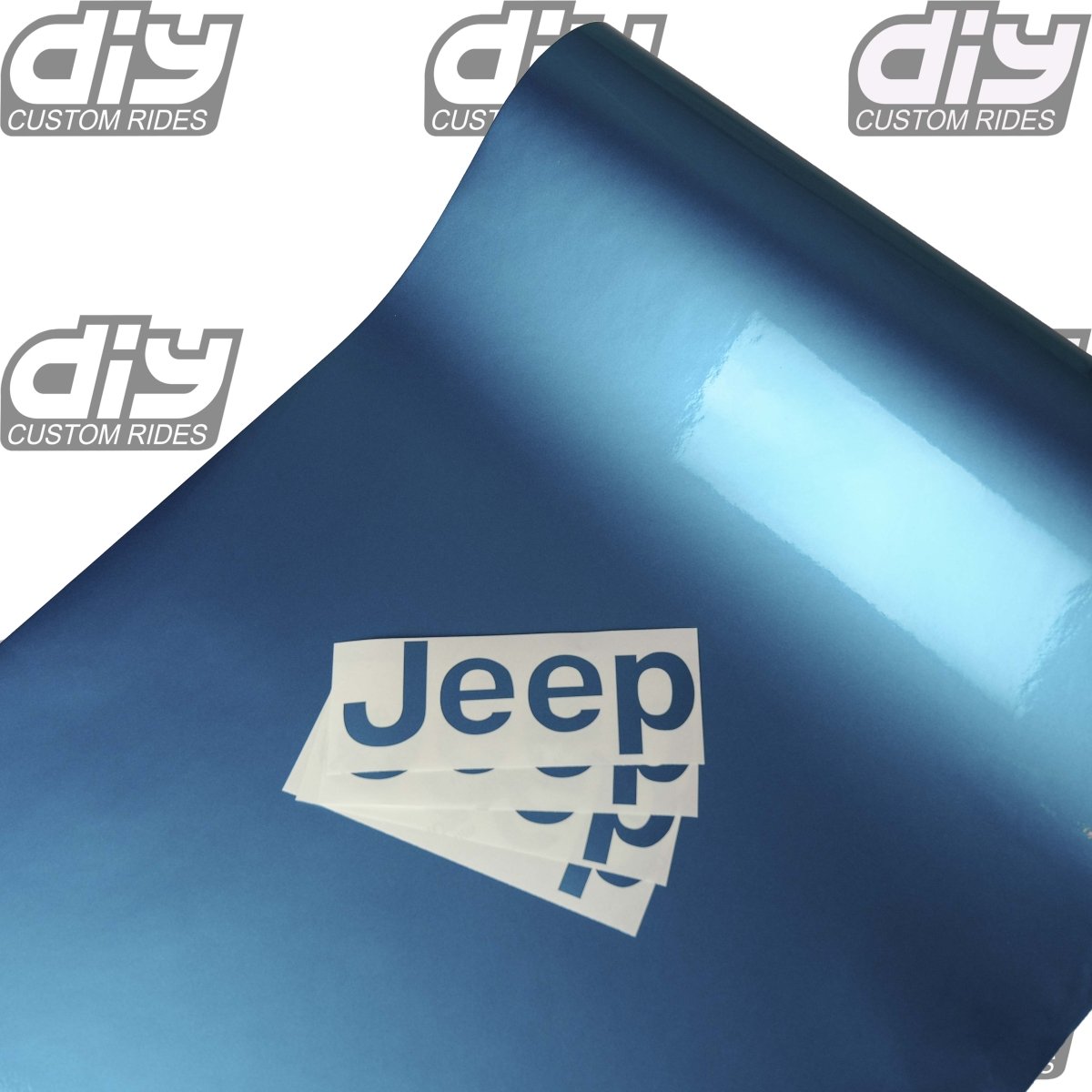 Jeep Emblem Overlay Decals SOLID Colors