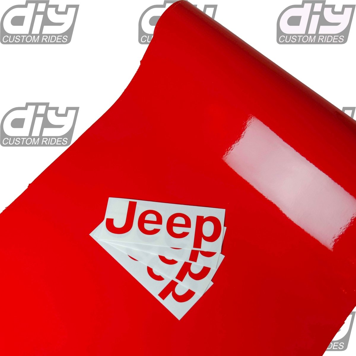 Jeep Emblem Overlay Decals SOLID Colors