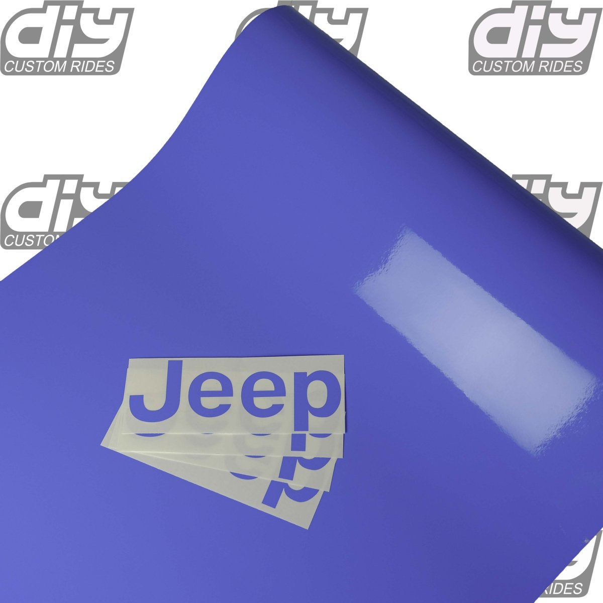 Jeep Emblem Overlay Decals SOLID Colors