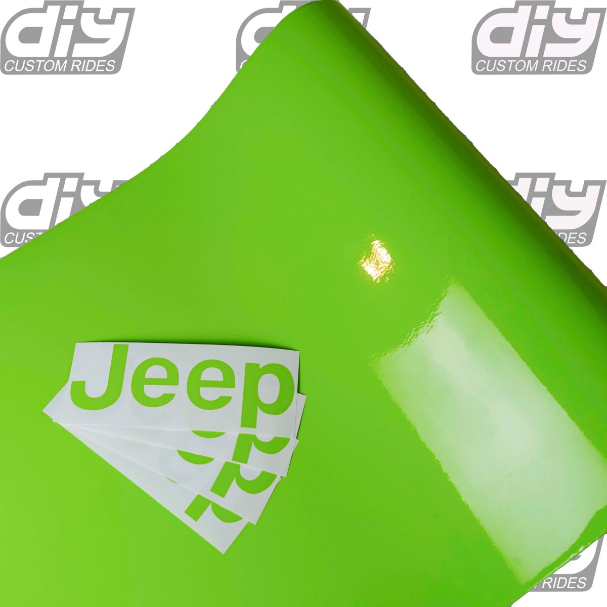 Jeep Emblem Overlay Decals SOLID Colors
