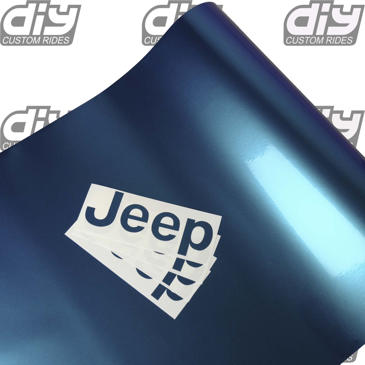 Jeep Emblem Overlay Decals SOLID Colors